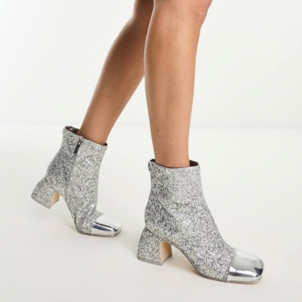 Sam Edelman Circus NY Osten Glitter Ankle Boot NWT
